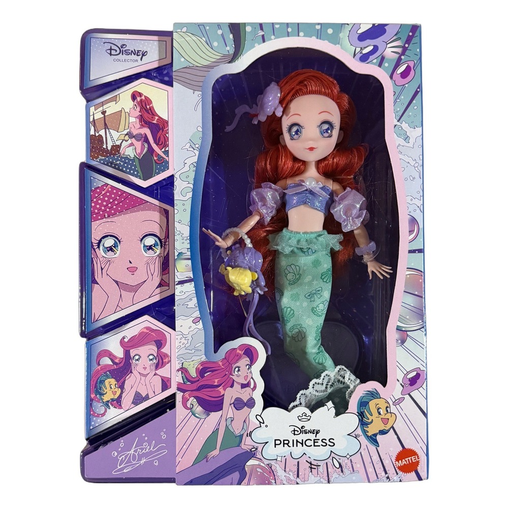 Disney Collector Ariel Manga Doll The Little Mermaid Mattel Disney Princess NEW